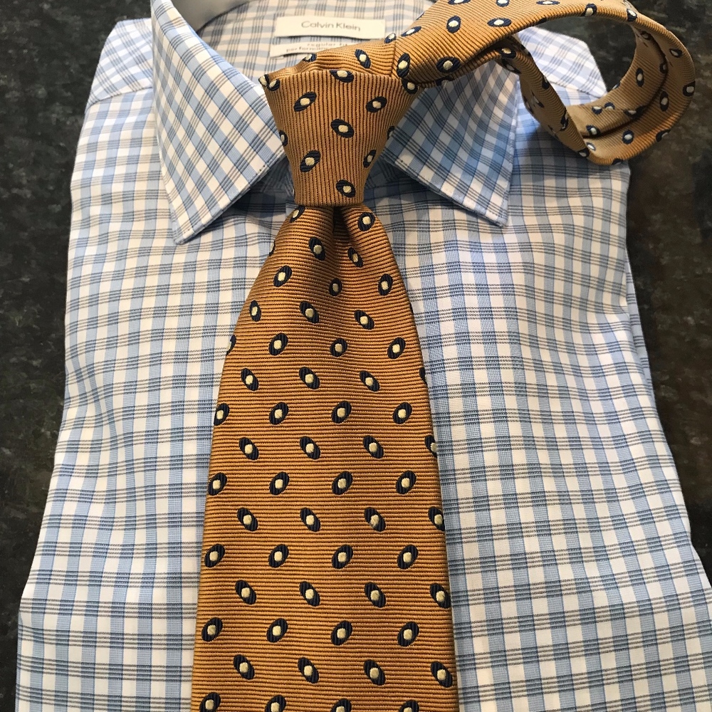 Gold & Blue Brooks Brothers Tie